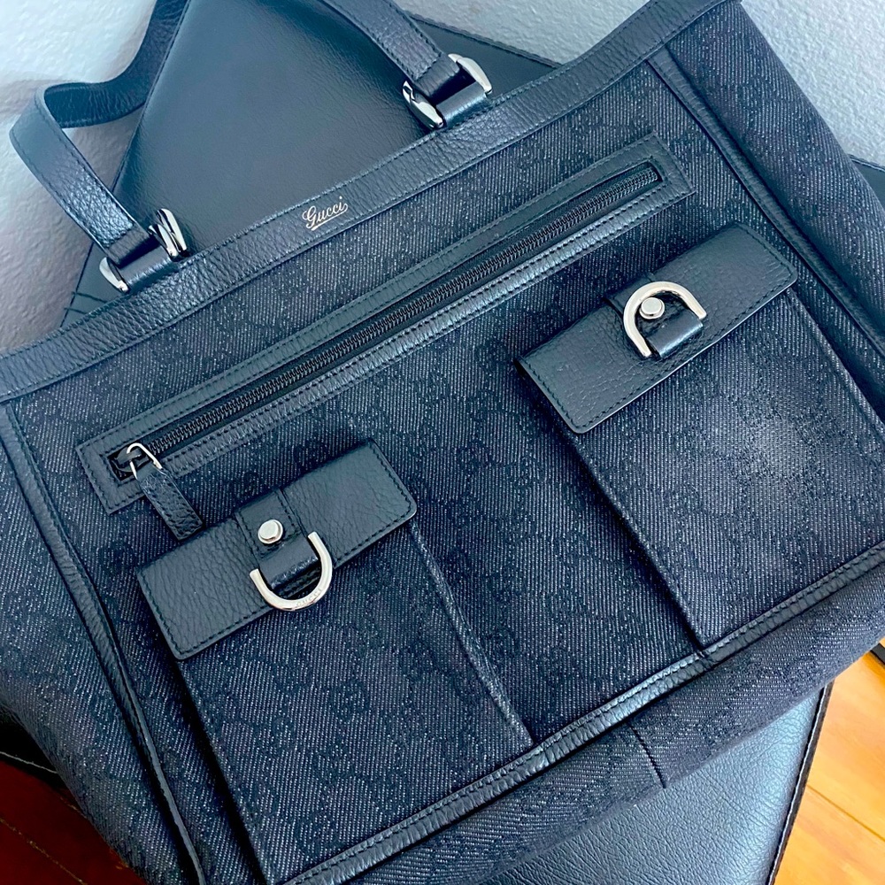 Gucci Abbey Canvas Tote